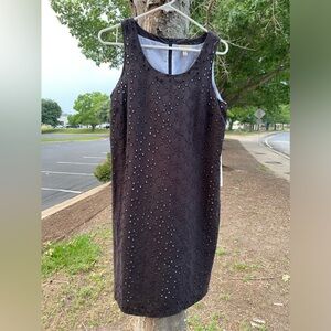 Madison Eyelet Sheath Mini Dress